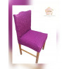 Καλύμματα καρέκλας χωρίς βολάν, Σετ 6 τεμαχίων, χρώμα Μοβ